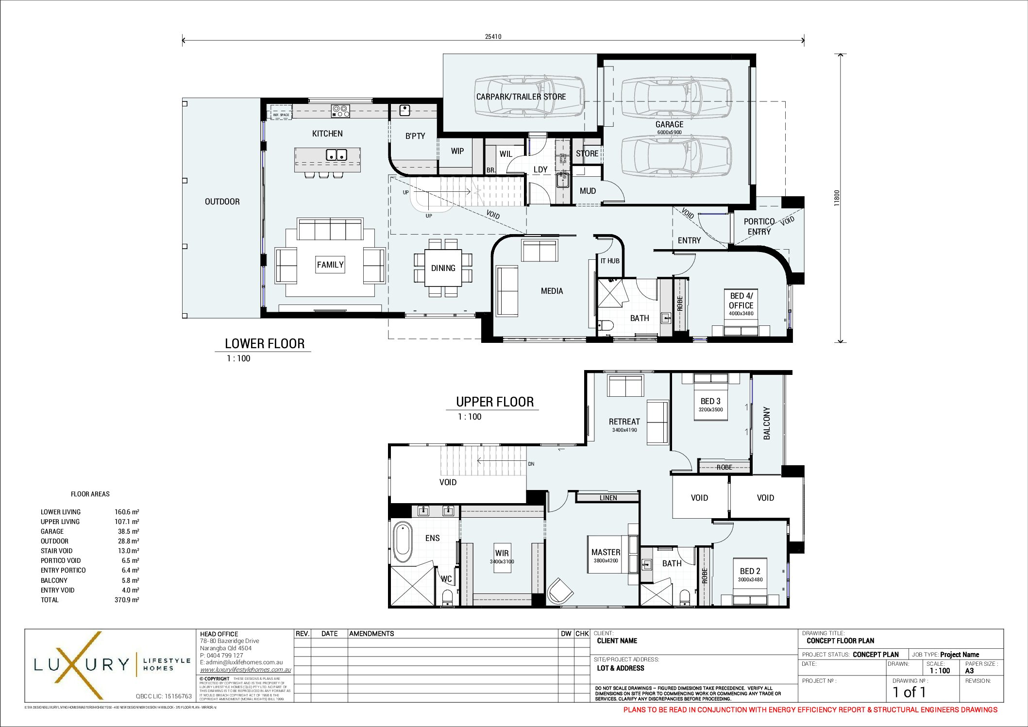NEW DESIGN 370m² MARKETING FLOOR PLAN
