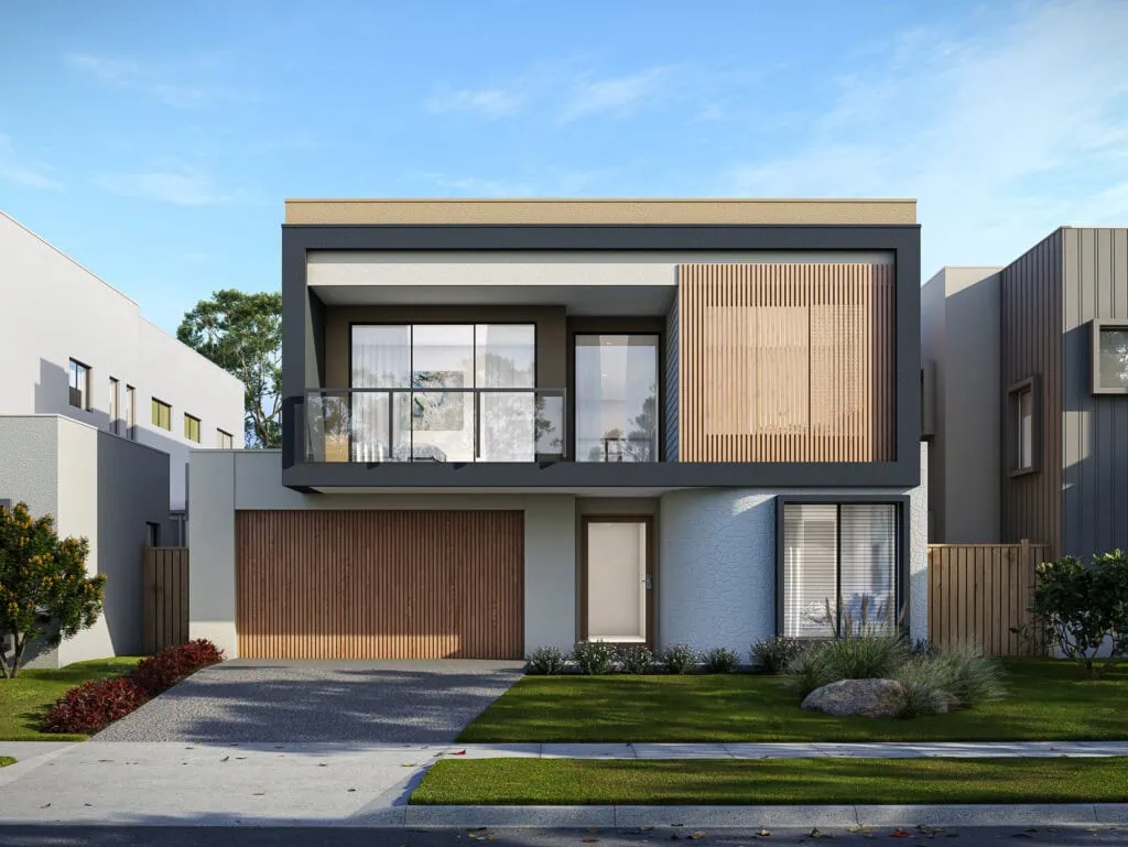 Modern home facade Brisbane
